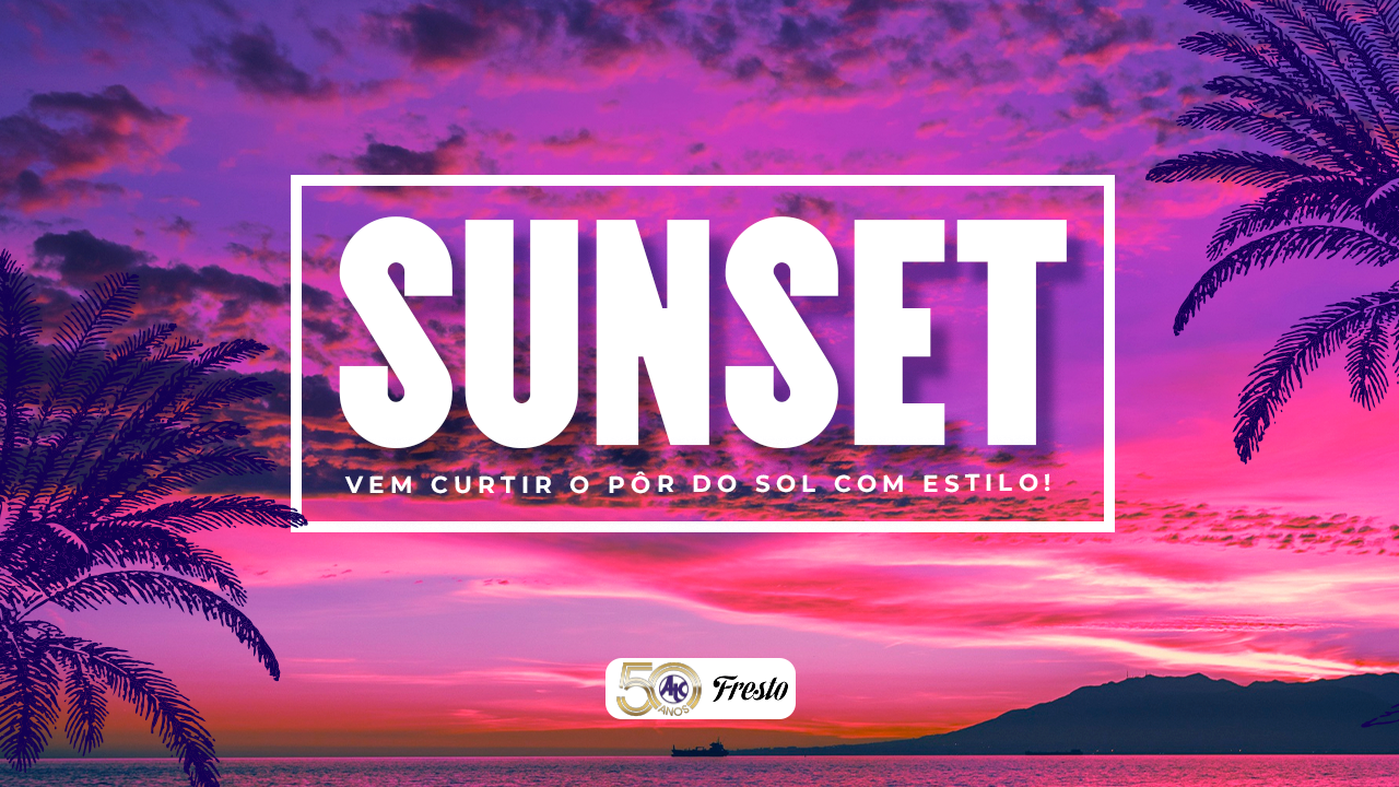 Sunset no Rooftop do Bar da Piscina
